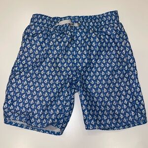 Class Club Swim Trunks. Blue Fish Pattern. SIZE 4/5.